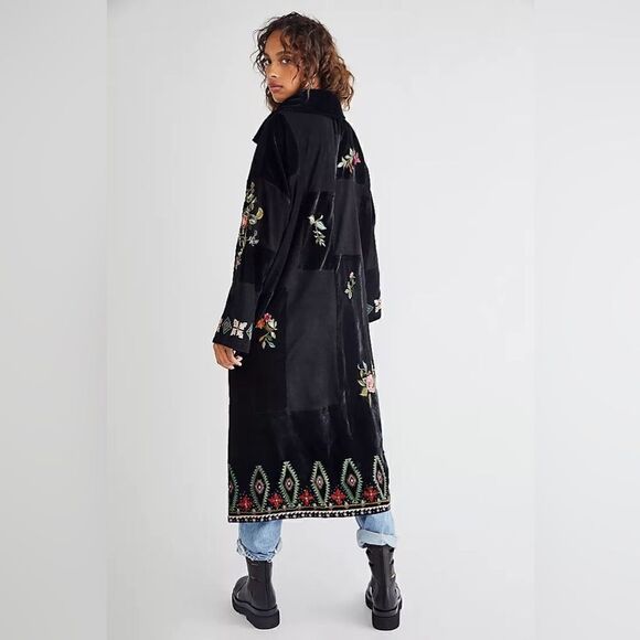 NEW FREE PEOPLE X NIGEL PRESTON NORA PATCHWORK DUSTER - Picture 1 of 6